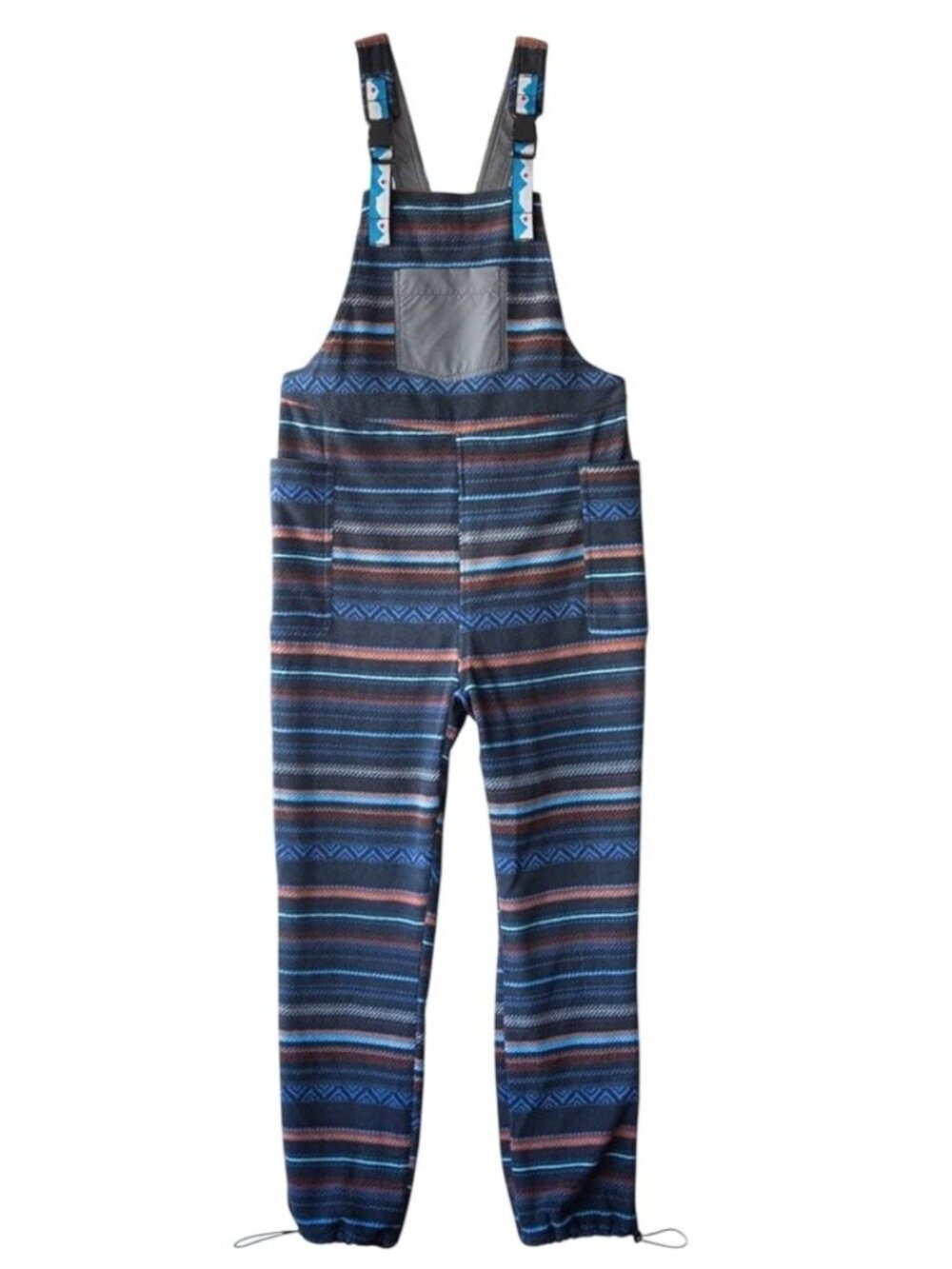 KAVU Pocatello Women’s L Overalls Adjustable Fleece Buckle Up Pants Baja Night
